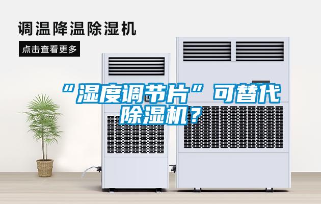 “濕度調(diào)節(jié)片”可替代除濕機？