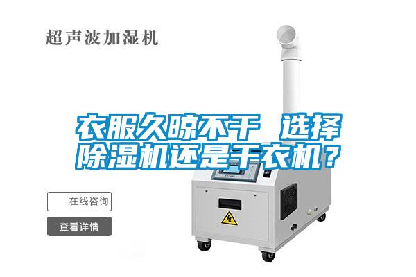 衣服久晾不干 選擇除濕機還是干衣機？