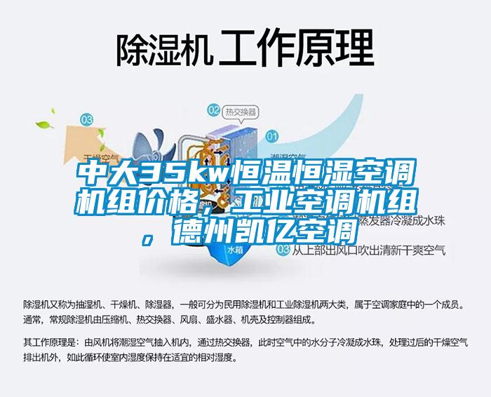 中大35kw恒溫恒濕空調(diào)機(jī)組價(jià)格，工業(yè)空調(diào)機(jī)組，德州凱億空調(diào)