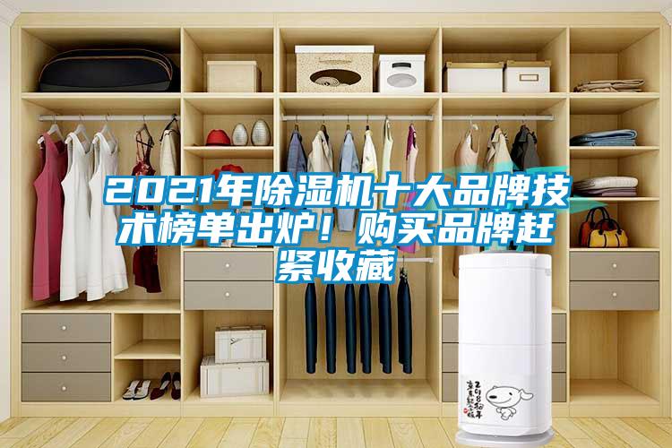 2021年除濕機(jī)十大品牌技術(shù)榜單出爐！購(gòu)買品牌趕緊收藏