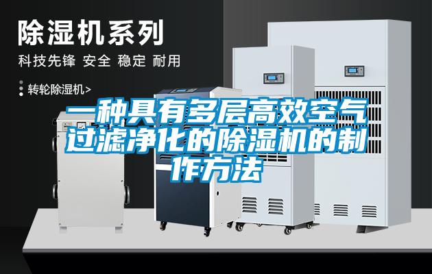 一種具有多層高效空氣過(guò)濾凈化的除濕機(jī)的制作方法