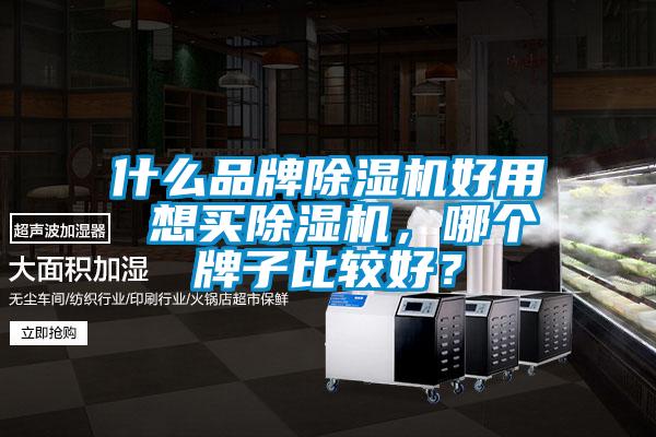 什么品牌除濕機好用 想買除濕機，哪個牌子比較好？