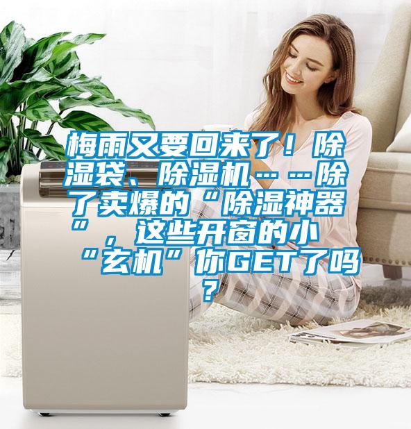 梅雨又要回來了！除濕袋、除濕機……除了賣爆的“除濕神器”，這些開窗的小“玄機”你GET了嗎？