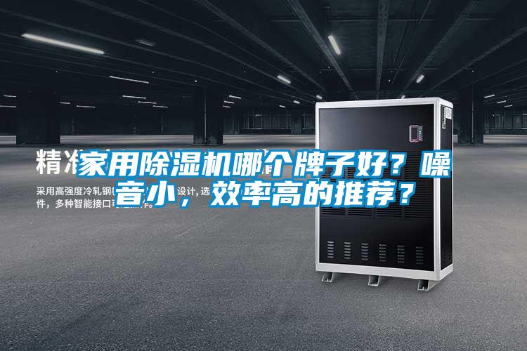 家用除濕機哪個牌子好？噪音小，效率高的推薦？