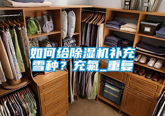 如何給除濕機補充雪種？充氟_重復