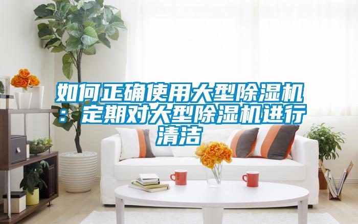 如何正確使用大型除濕機(jī):定期對(duì)大型除濕機(jī)進(jìn)行清潔