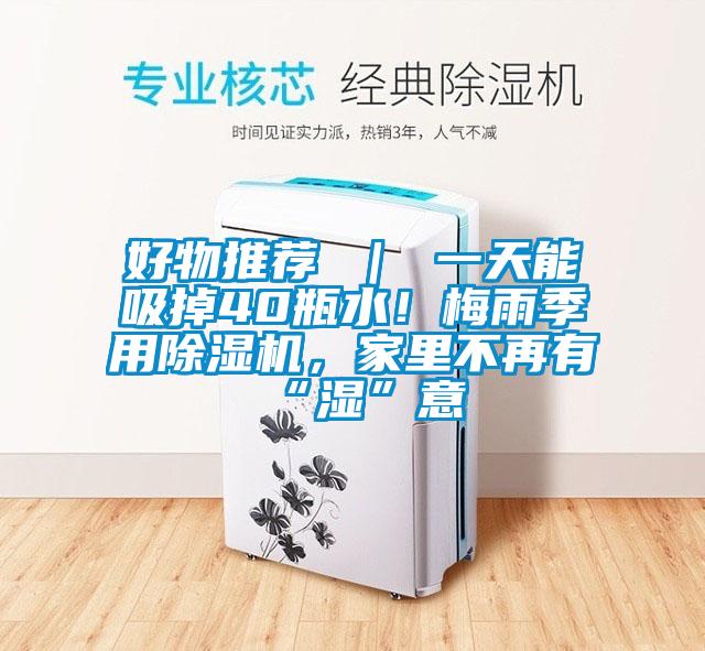 好物推薦 ｜ 一天能吸掉40瓶水！梅雨季用除濕機，家里不再有“濕”意
