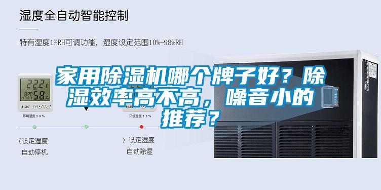 家用除濕機哪個牌子好？除濕效率高不高，噪音小的推薦？