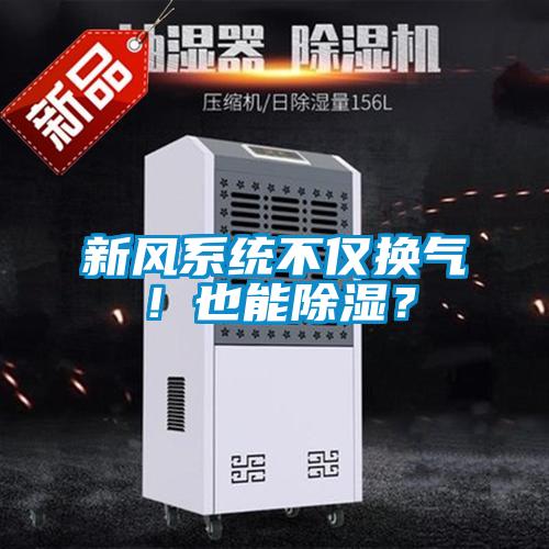 新風(fēng)系統(tǒng)不僅換氣！也能除濕？
