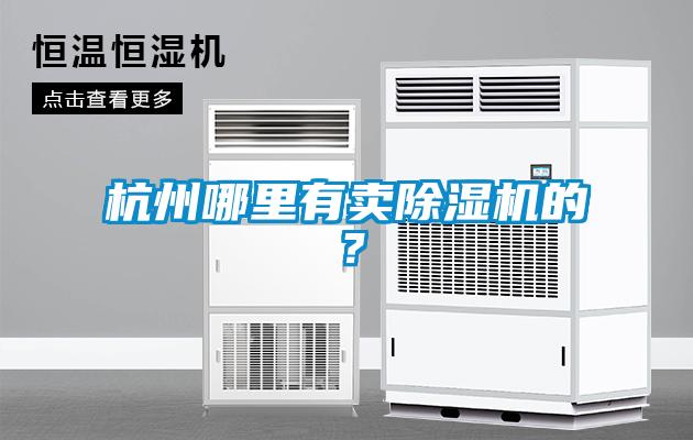 杭州哪里有賣除濕機的？