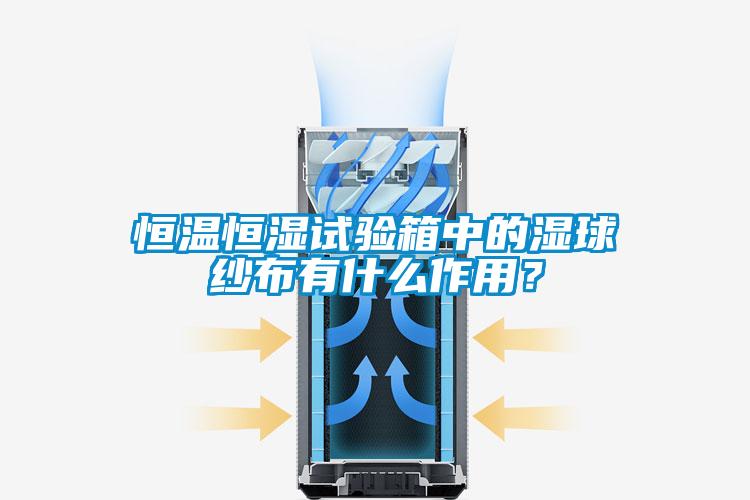 恒溫恒濕試驗(yàn)箱中的濕球紗布有什么作用?