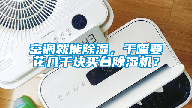 空調就能除濕，干嘛要花幾千塊買臺除濕機？