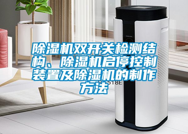 除濕機雙開關檢測結(jié)構(gòu)、除濕機啟停控制裝置及除濕機的制作方法