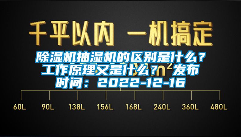 除濕機抽濕機的區(qū)別是什么？工作原理又是什么？ 發(fā)布時間：2022-12-16
