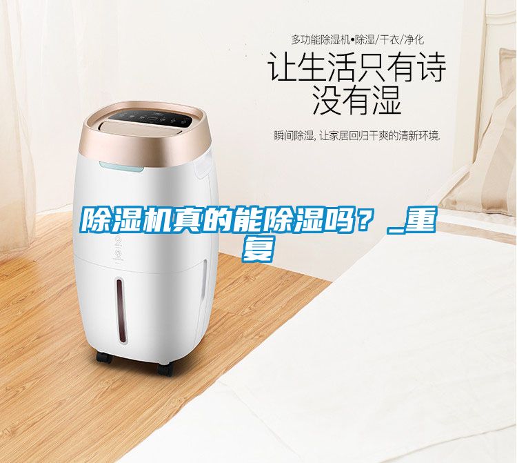 除濕機真的能除濕嗎？_重復