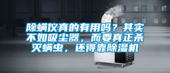 除螨儀真的有用嗎？其實不如吸塵器，而要真正殺滅螨蟲，還得靠除濕機